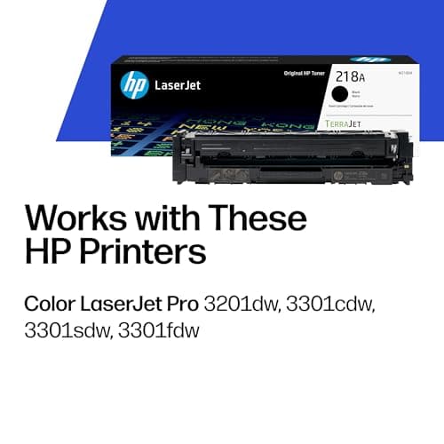 HP 218A Black Toner Cartridge | Works with Color LaserJet Pro 3201, MFP 3301 Series | W2180A