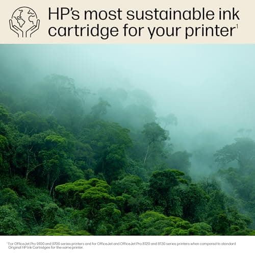 HP 923e Black EvoMore Ink Cartridge| Works with Printer Series: OfficeJet 8120, OfficeJet Pro 8130 | Carbon Neutral | 4K0T7LN