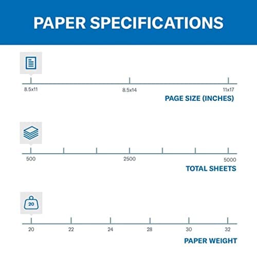 Hammermill Colored Paper, 20 lb Blue Printer Paper, 8.5 x 11 - Made in the USA, Pastel Paper, 103309R - 1 Ream (500 Sheets)