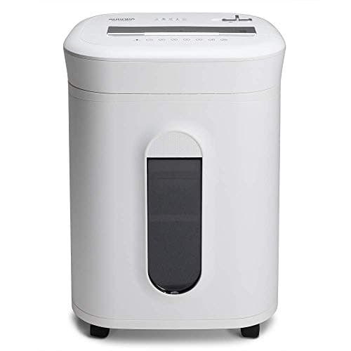 Aurora AU1060MA Professional Grade 10-Sheet High Security Micro-Cut Paper and Credit Card Shredder/ 60 Minutes/Security Level P-5, White, AU1060MA 10-Sheet High Security Microcut