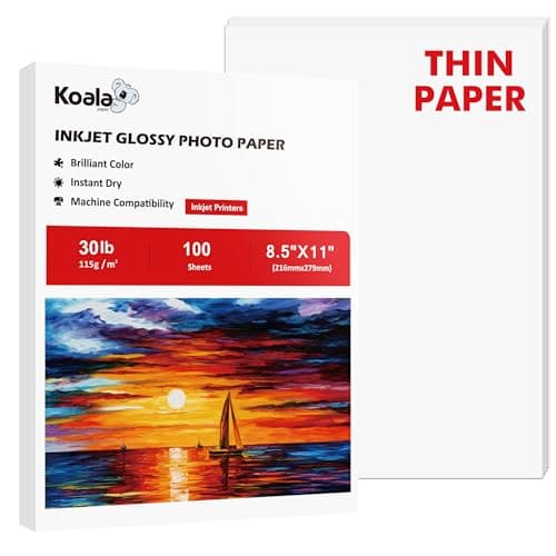 Papier Photo Jet d'Encre Koala Glacé 100 Feuilles 115gsm - Test
