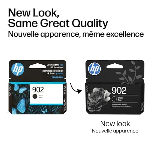 HP 902 Black Ink Cartridge | Works with OfficeJet 6950, 6960 Series, OfficeJet Pro 6960, 6970 Series | Eligible for Instant Ink | T6L98AN