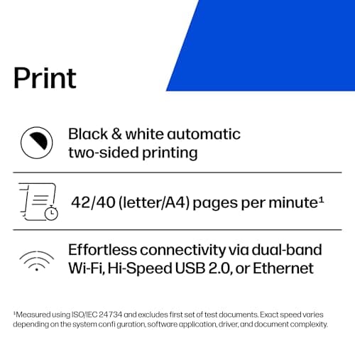 HP LaserJet Pro 4001dw Wireless Black & White Printer, Best-for-Office (2Z601F)