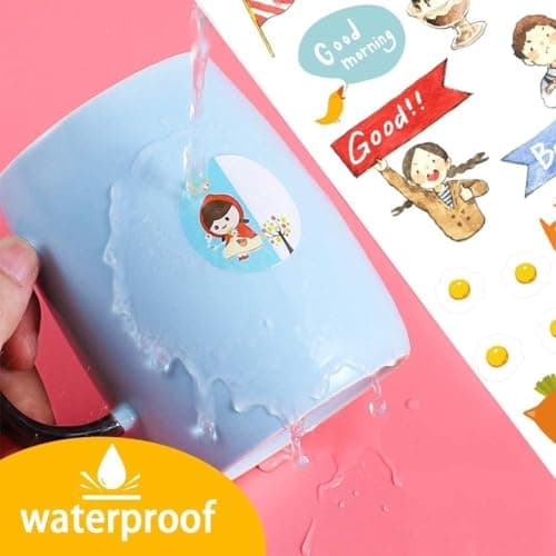 Weliu Printable Vinyl Sticker Paper for Inkjet and Laser Printer - Glossy White - 21 Waterproof Decal Paper Self-Adhesive Sheets 8.5"x11"- Dries Quickly and Holds Ink Beautifully