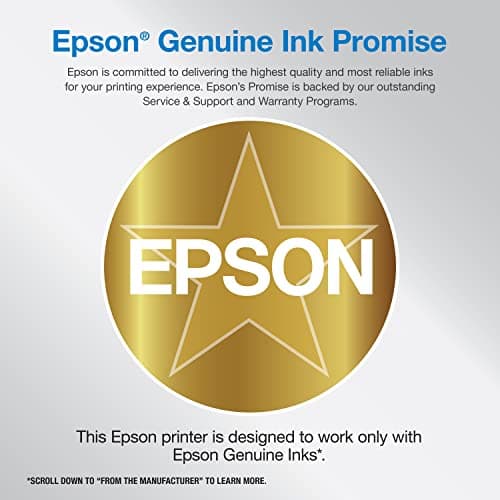 Epson Workforce Pro WF-4830 Wireless All-in-One Printer, Auto 2-Sided Print Copy, Scan/Fax, 50-Page ADF, 500-sheet Paper Capacity, and 4.3" Color Touchscreen, Works with Alexa - Black
