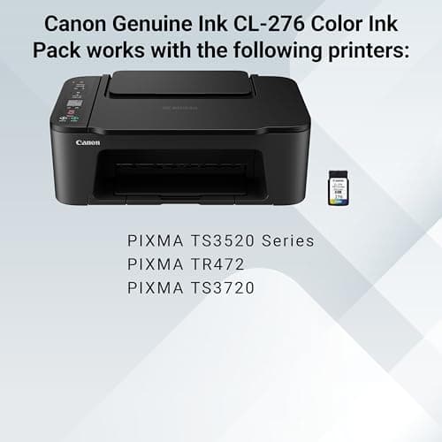 Canon CL-276 Genuine Color Ink Cartridge, Compatible with TS3520/3522, TR4720/4722, TS3720/3722