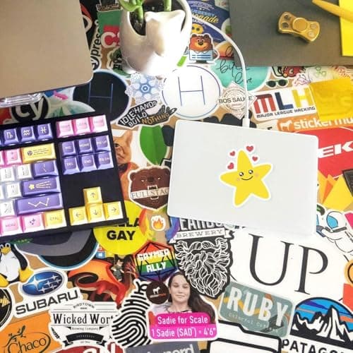 Weliu Printable Vinyl Sticker Paper for Inkjet and Laser Printer - Glossy White - 21 Waterproof Decal Paper Self-Adhesive Sheets 8.5"x11"- Dries Quickly and Holds Ink Beautifully