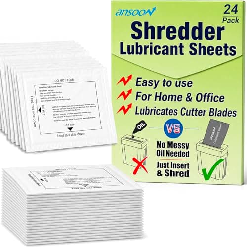Ansoon 24 Pack Paper Shredder Lubricant Sheets Review – Do They Actually Work?