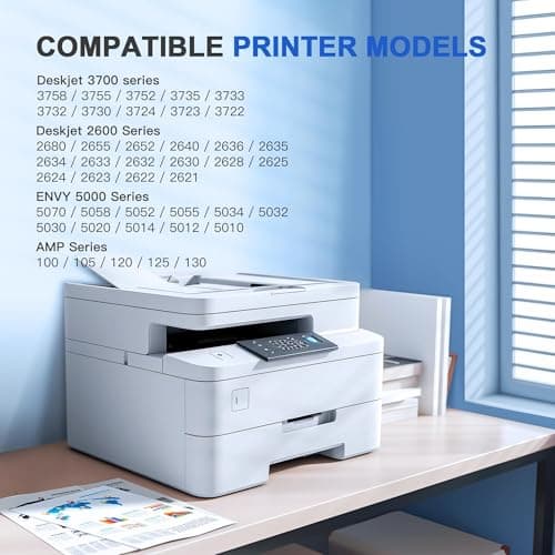 65XL Ink Cartridges Black/Color Combo Pack High-Yield Replacement for HP Ink 65 65XL Ink Cartridges Work for HP DeskJet 3755 3772 3700 3752 3722 2600 2622 Envy 5055 5000 5070 5052 (1 Black,1 Color)