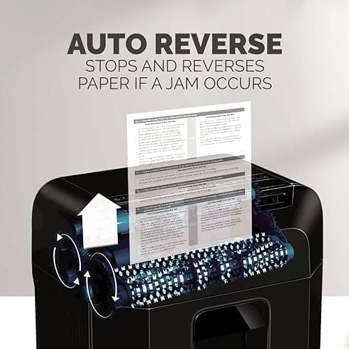 Fellowes AutoMax 100MA 100-Sheet Micro-Cut Autofeed 2-in-1 Paper Shredder for Office/Small Office